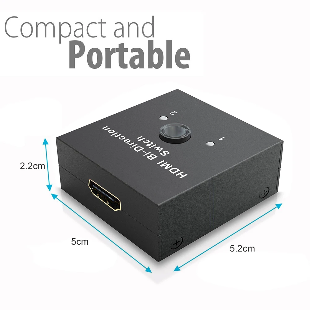 Двунаправленный адаптер HDMI 2 0 стандарта 2x1 1x2 Ultra HD 4K двунаправленный