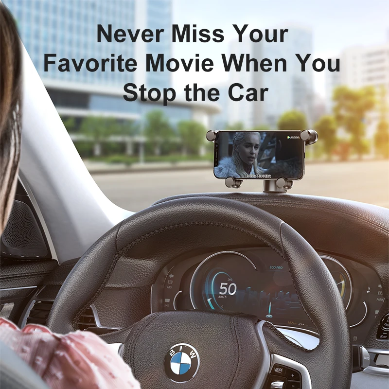 Baseus Dashboard Car Phone Holder For iPhone Xs Max Samsung Huawei Xiaomi Gravity Car Holder For Phone In Car Mount Holder Stand