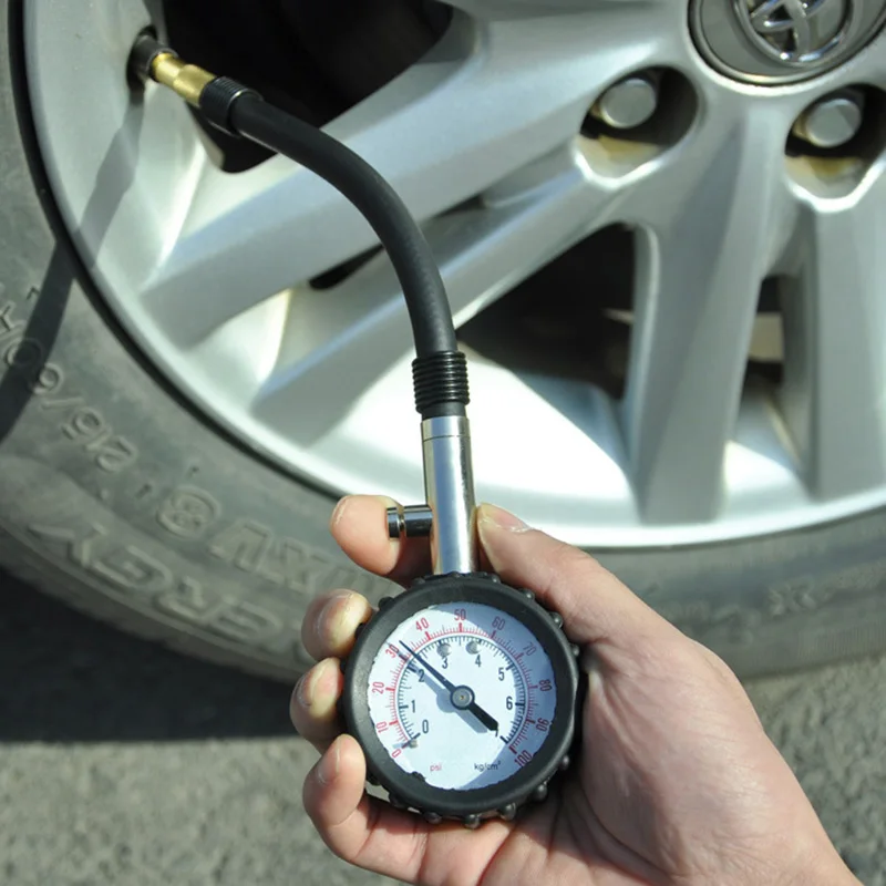 

Hot Long Tube Auto Car Bike Motor Tyre Air Pressure Gauge 0-100 PSI Meter Vehicle Tester Monitoring System BX