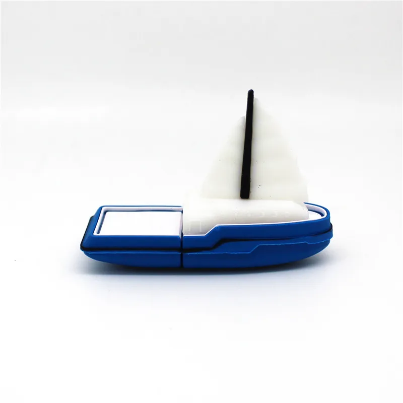 Новый PenDrive Мультфильм синий/красный Парусник модель лодки 4G 8G 16G корабль мини