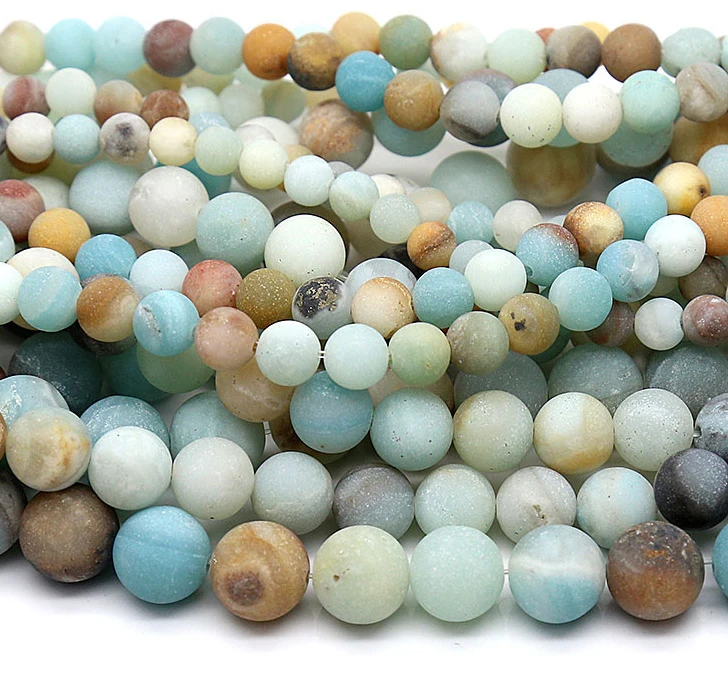 Браслет Amazonite matta из натурального камня мужские ювелирные изделия разделители