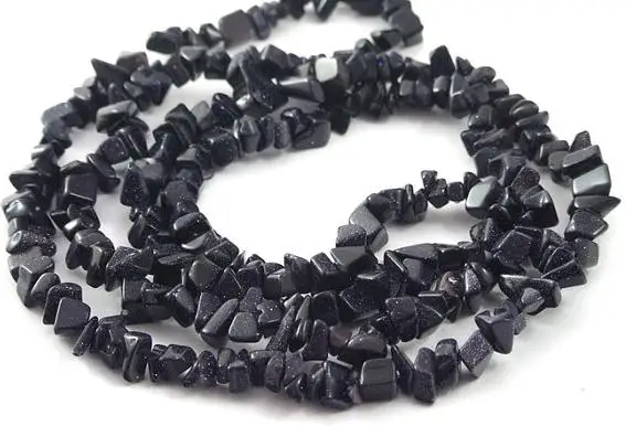 Украшения из жемчуга опт голубой золотой камень 5-8 мм бисер 32 дюйма LC3-333 | и