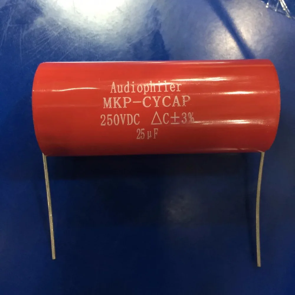 1 шт. осевой конденсатор Audiophiler MKP 25 мкФ 250VDC HIFI DIY аудио класса для трубчатой гитары