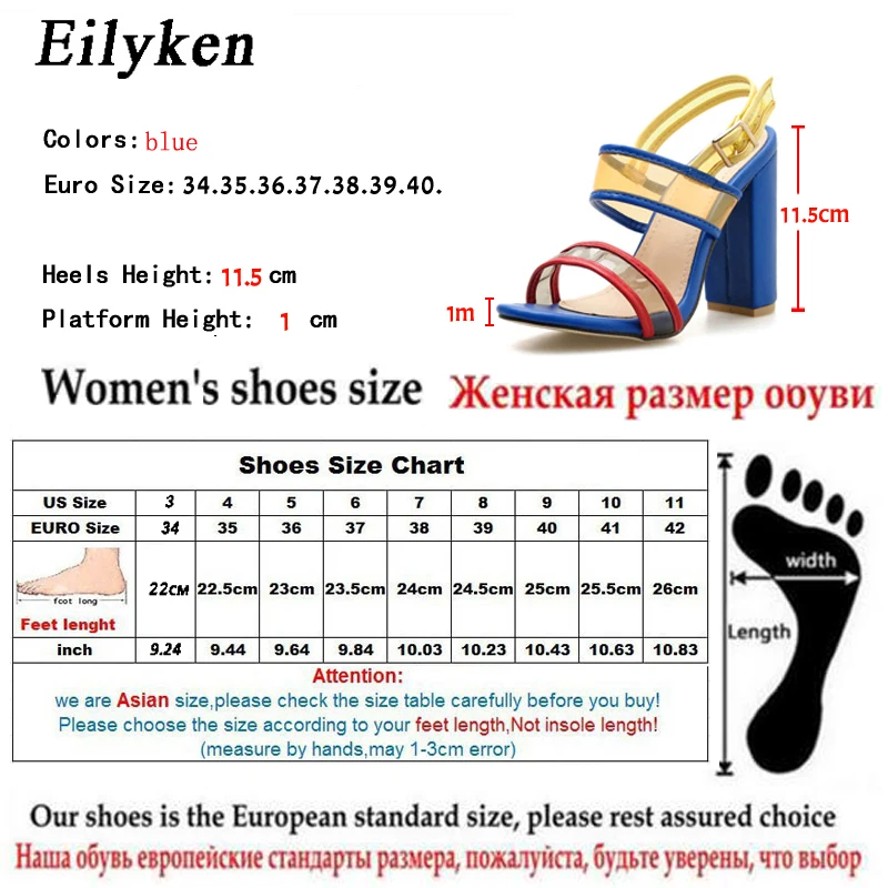 Eilyken/Новинка 2021 года Женские босоножки на высоком каблуке Пикантные женские