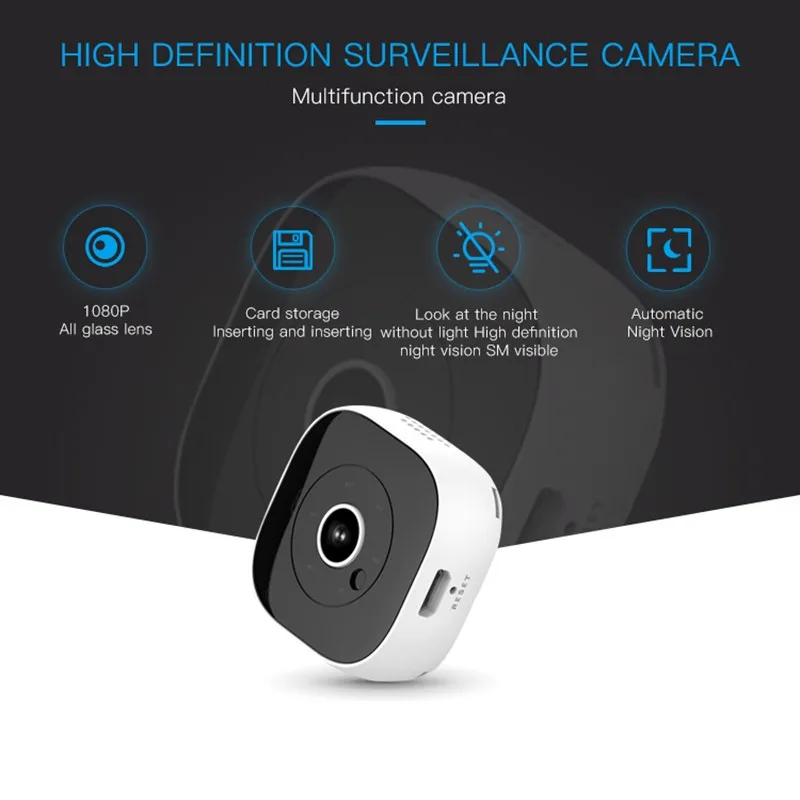 Camsoy мини камера HD 1080 P Wi-Fi видеонаблюдения беспроводная ip-камера Обнаружение движения микро-камера безопасности инфракрасная камера ночного видения DV