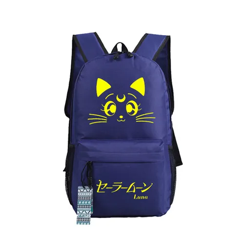 4 Сейлор Мун каваи Луна кошка женский милый рюкзак Mochila Feminina холщовые школьные сумки Luna рюкзак для ноутбука Cat Bookbag Рюкзак - Цвет: 4
