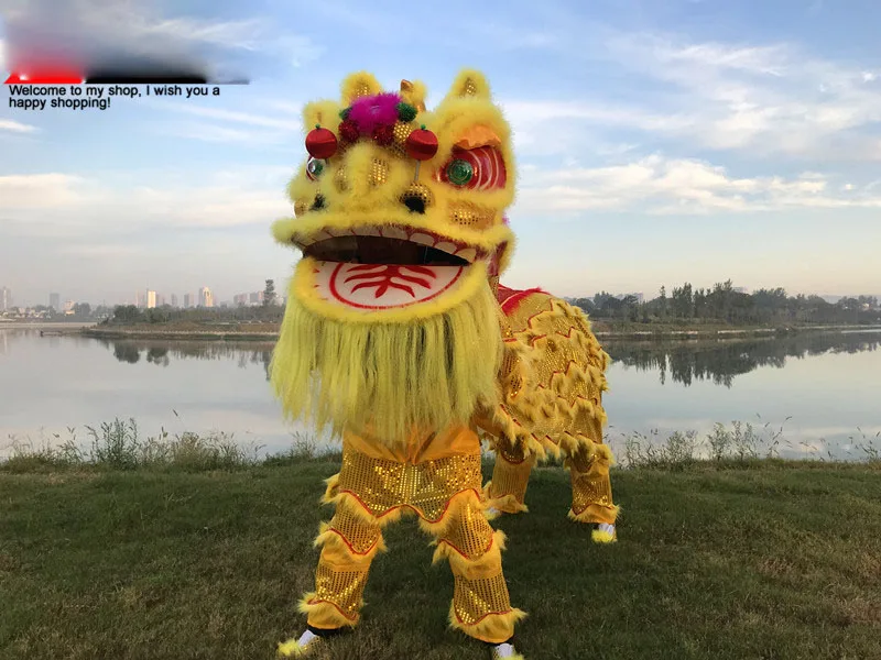Chineses танцевальный костюм льва традиционная школьная Вечеринка косплей костюм Взрослый размер льва костюмы