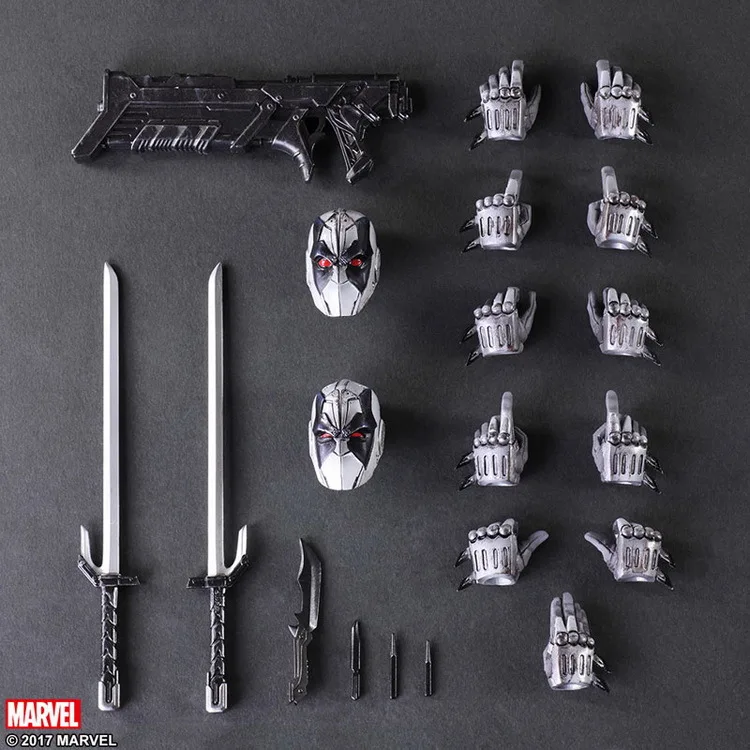 Играть искусств 27 см Marvel X men Deadpool FORCE серый фигурку модель игрушки|Игровые фигурки