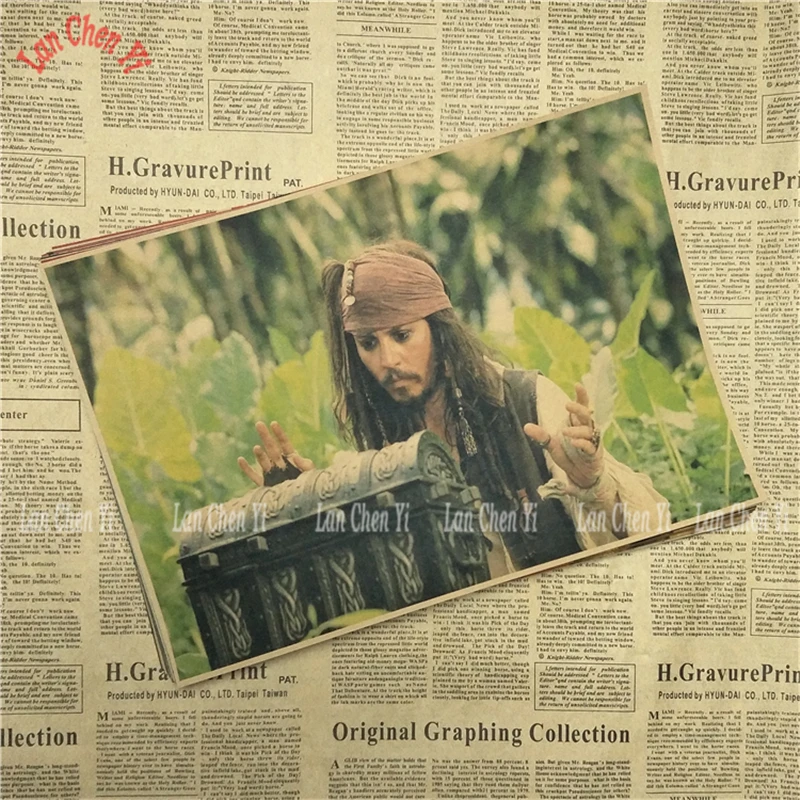 Пираты Карибского моря Карибский Капитан постер фильма делает ретро ностальгия