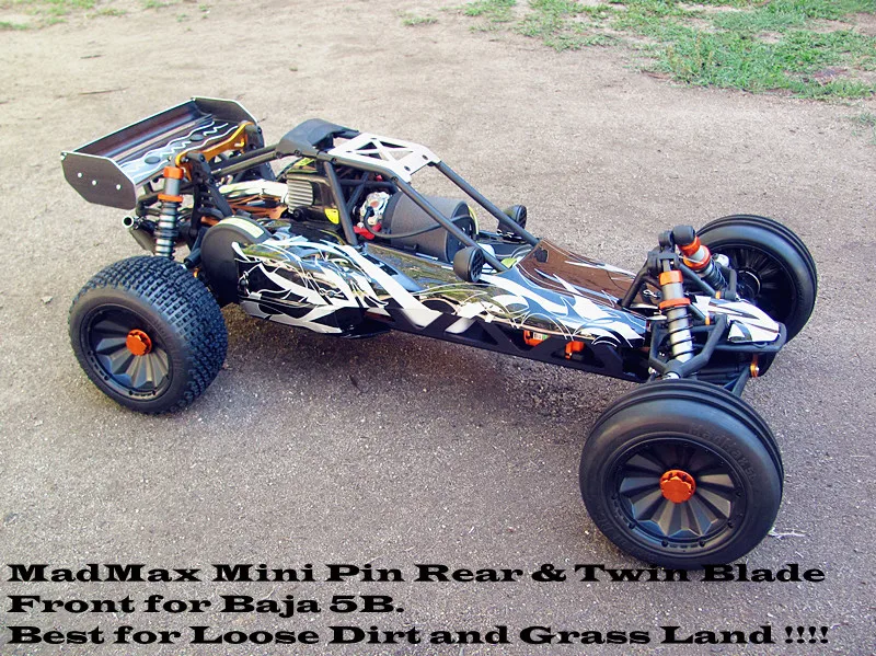 MadMax высокое качество набор колес с высокой абразивной шиной для HPI KM BAJA 5B LOSI Desert