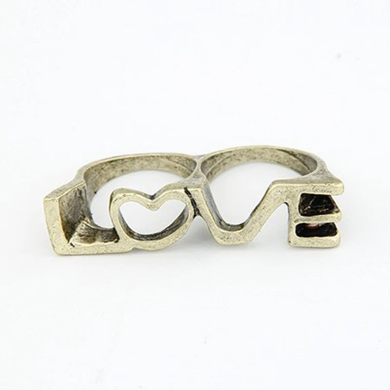 2018 новое модное винтажное кольцо Love To Lovers двойное женское ювелирное изделие