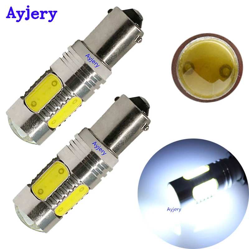 AYJERY! 50 шт. BA9S COB 7 5 W Супер яркие лампочки DC 12V Whitet автомобильные габаритные фонари