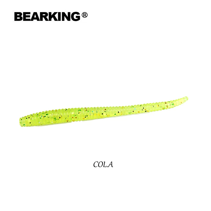 COL.A BEARKING Мягкая приманка черви 8 см 1,12g 20 шт./пакет рыболовные приманки Искусственные Силиконовые бас щука приманки Minnow Swimbait крючковый лов Пластик приманки - Цвет: COL.A