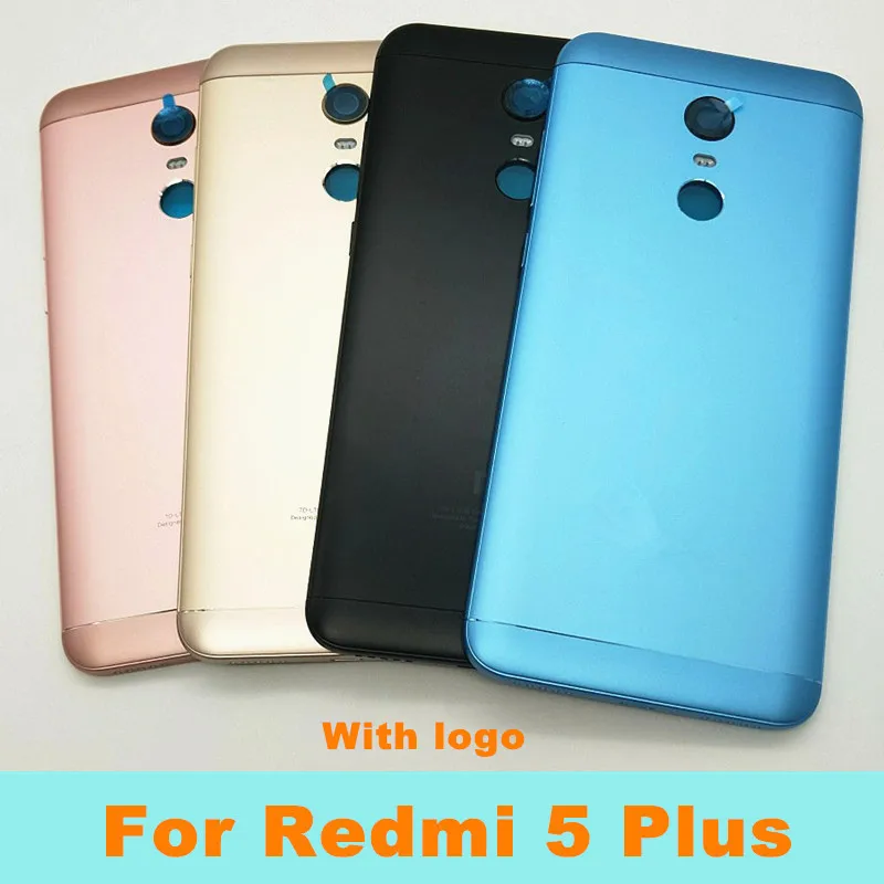 Чехол для Xiaomi Redmi 5 plus, задняя крышка со средней рамкой, чехол для задней камеры, крышка для объектива, Боковая кнопка регулировки громкости