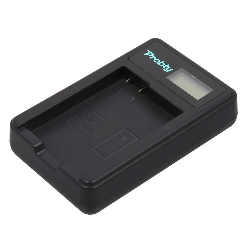 Зарядное устройство Probty EN-EL14 EN EL14 ENEL14 LCD для Nikon P7000 P7100 P7700 D3100 D3200 D5100 D5300 - купить по