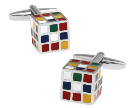 cube 18 варианты дизайна Мужская модная запонка звенья качественный медный латунный материал новые функциональные инструменты дизайн лучший подарок для мужчин - Окраска металла: cube