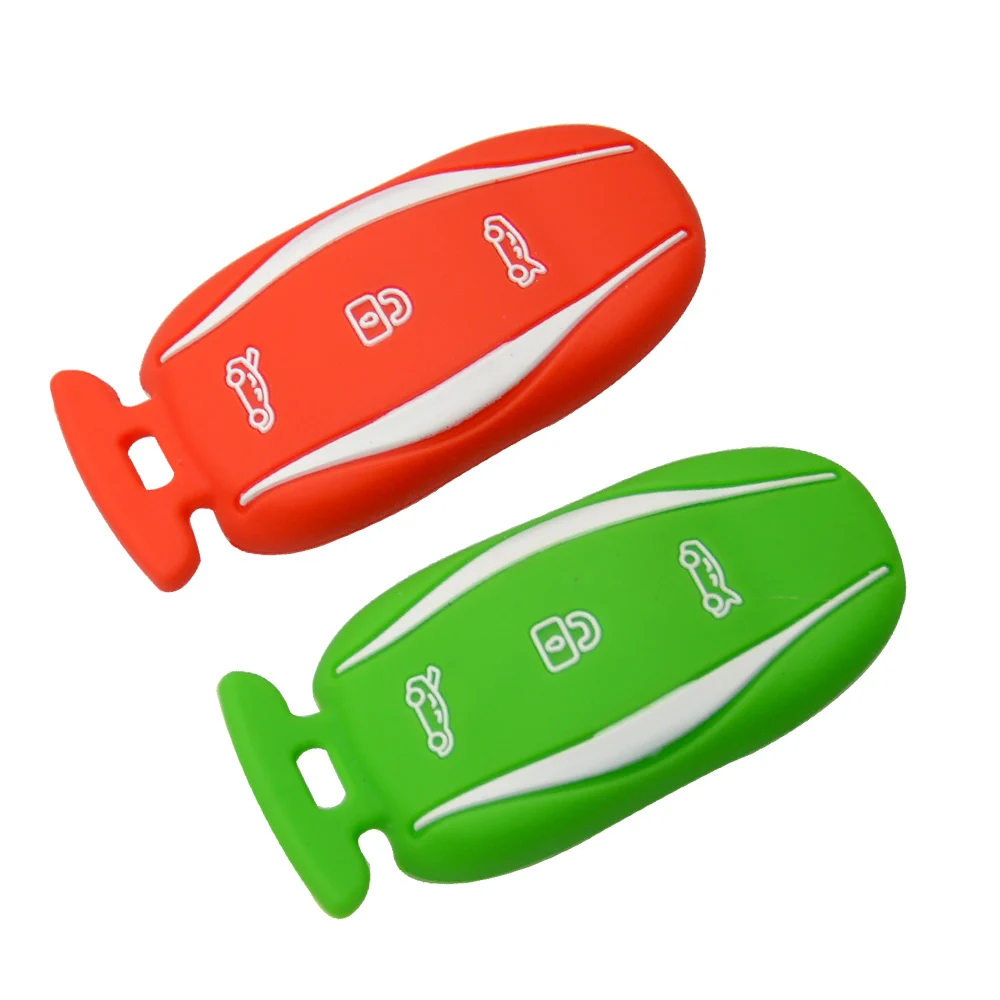 OkeyTech силиконовый резиновый 3 кнопки автомобильный чехол для брелка с ключом