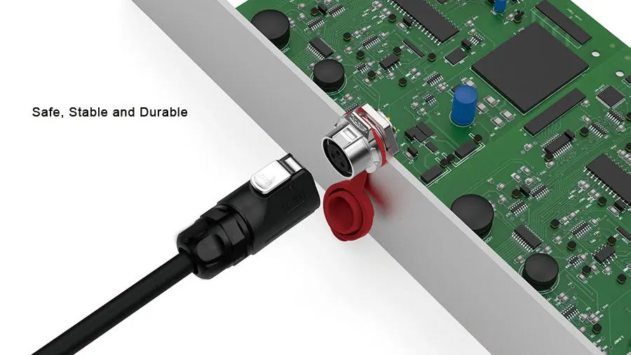 Мощность IP67 2 Pin M16 Водонепроницаемый стабильный электронный 10A кабель для Панель монтажная плата круговой разъем для медицинского оборудования
