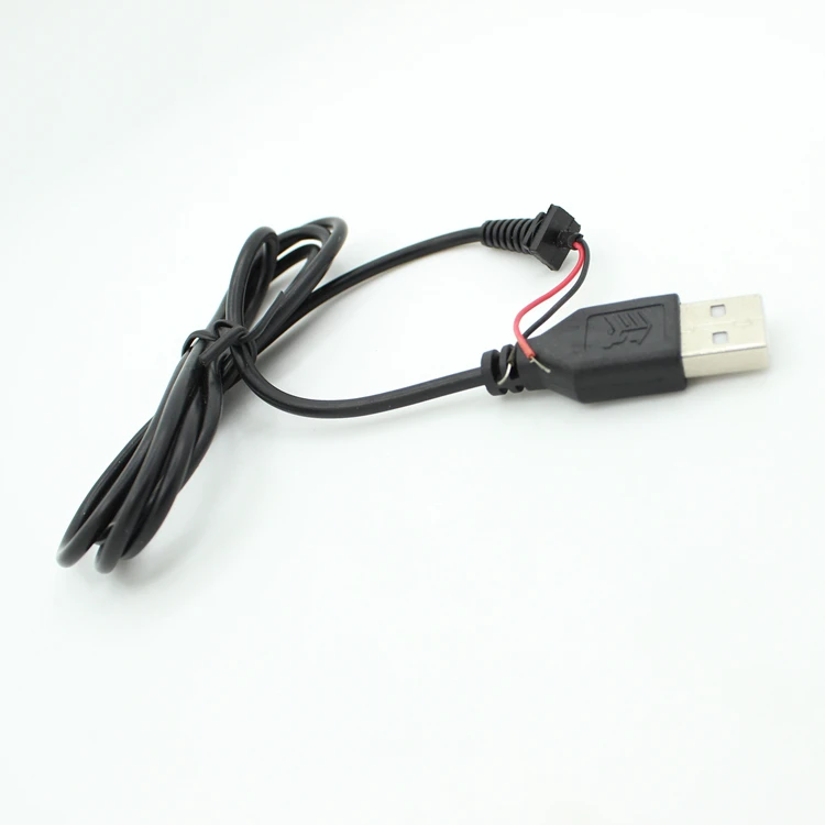Хорошее качество DIY два ядра USB2.0 кабель питания один мужской головной для зарядки
