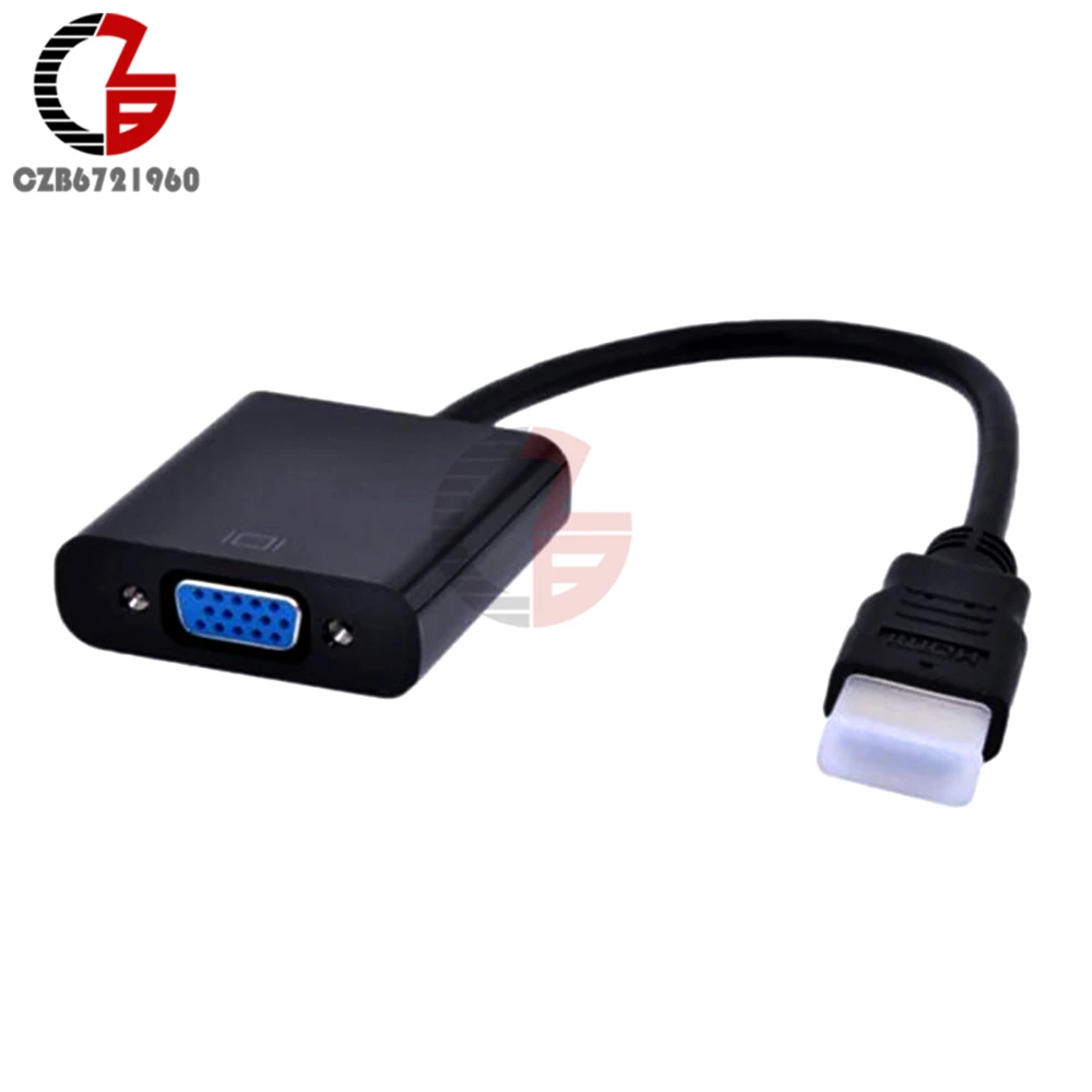 NEW 1080P Male to VGA Female Converter Adapter Cable for PC DVD HDTV TV | Обустройство дома