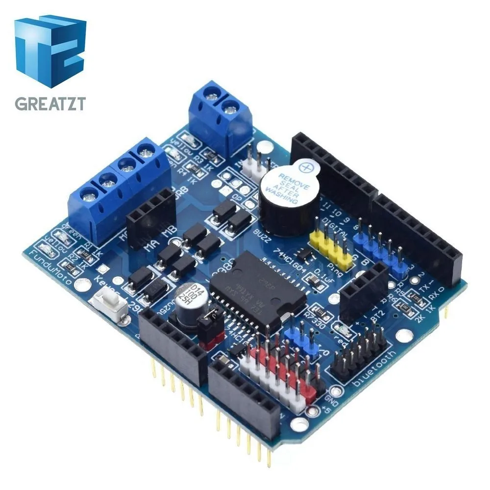 GREATZT L298P контроллер скорости ШИМ двойной драйвер высокой мощности H bridge Bluetooth