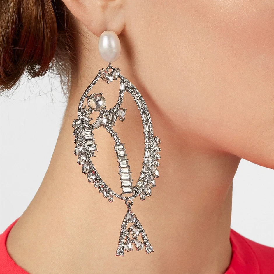 Женские серьги с кристаллами в форме животных Ladyfirsy милые разных цветов богемном