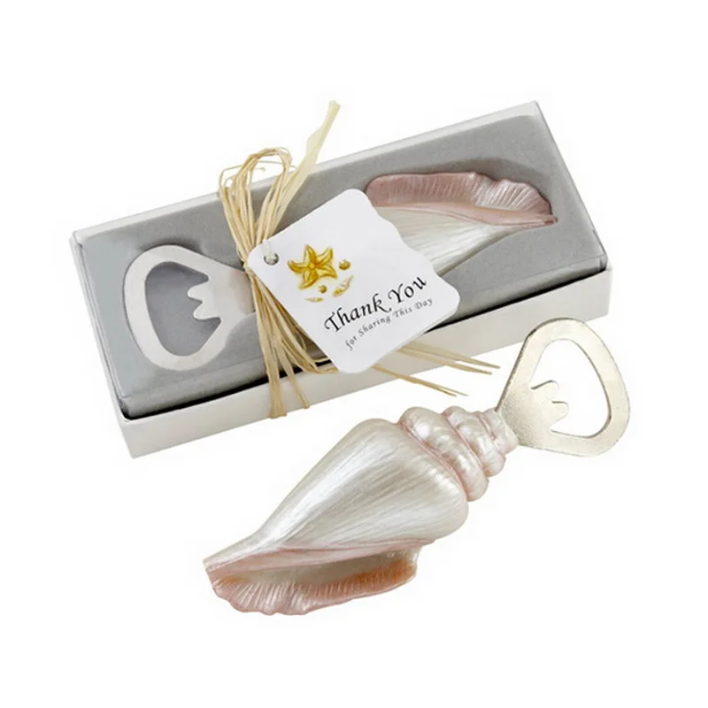 Beach Themed Wedding Favors Resin Conch Beer Openers Bar Party Supplies