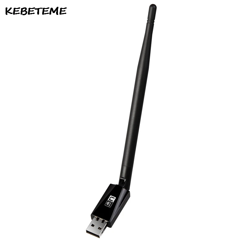 

Беспроводная сетевая мини-карта KEBETEME, 150 Мбит/с, USB, Wi-Fi, портативная lan-карта, 5 дБ, внешняя антенна, адаптер 802.11n/g/b