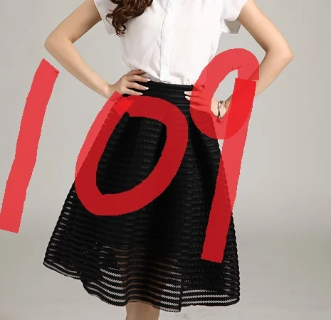 Black Long Skirts Летняя стильная винтажная юбка большого размера, однотонные красные женские юбки, повседневные пышные плиссированные женские бальные длинные юбки - Цвет: Black Long Skirts