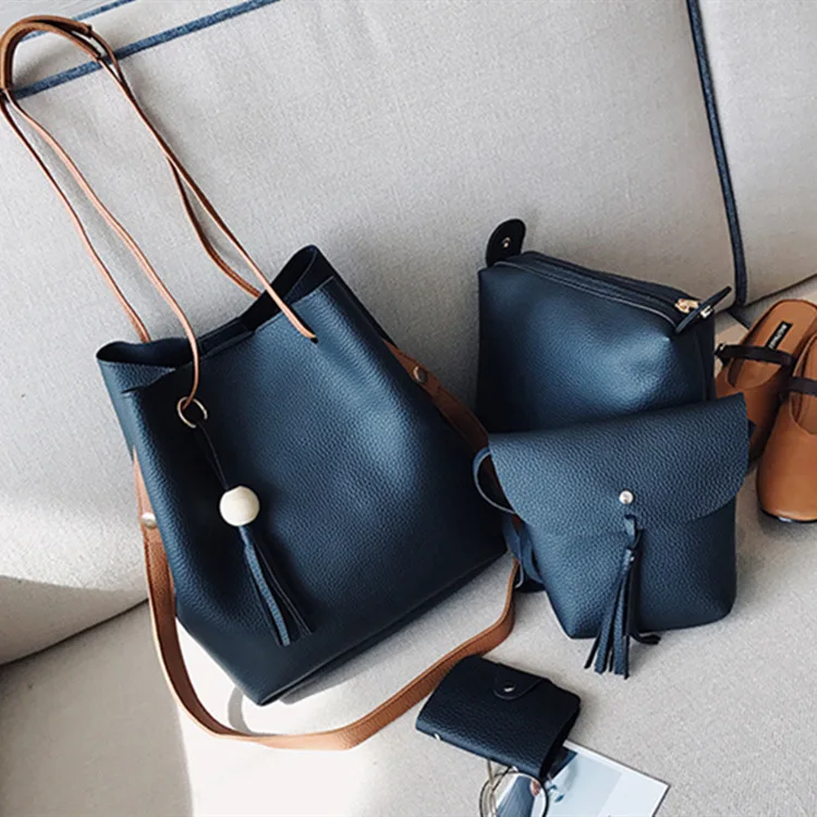 4 шт Для женщин большой Ёмкость Сумка Набор Мода Повседневное сумки кошелек дамы