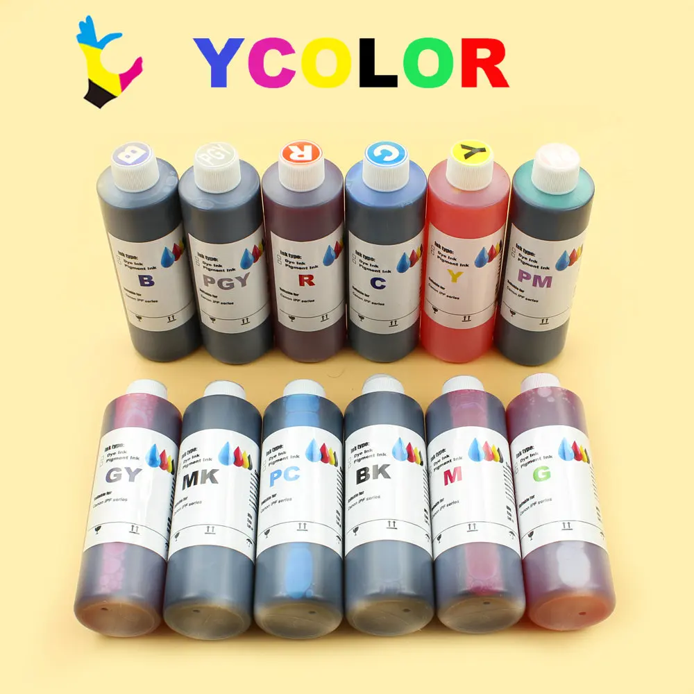 

250ML/Bottle Compatible Pigment ink for Canon PFI -101 701 301 103 printer Canon IPF 5000 5100 6100 8000 9000 printer
