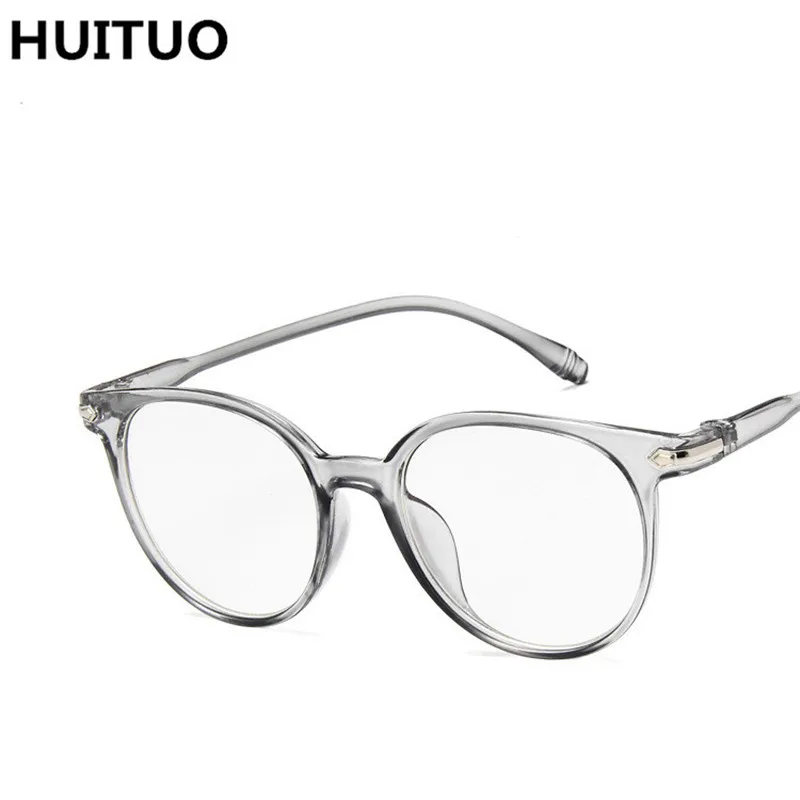HUITUO новый стиль Ретро модные плоские зеркальные прозрачные очки оправа для
