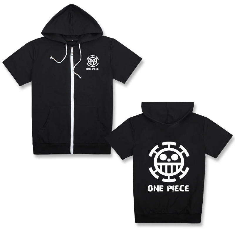 Аниме One Piece Trafalgar Law Luffy Женская куртка с коротким рукавом капюшоном пальто |