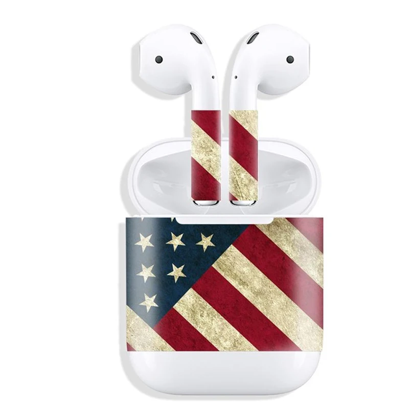 AirPod наклейки скины полный виниловая наклейка кожаный наушник наушники крышка