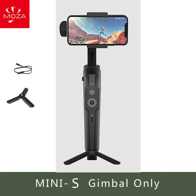 Moza Mini-S складной 3-Axis смартфона Gimbal ручной Vlog стабилизатор для iPhone X GoPro huawei VS Moza Mini-Mi Zhiyun Smooth 4 - Комплект: 1