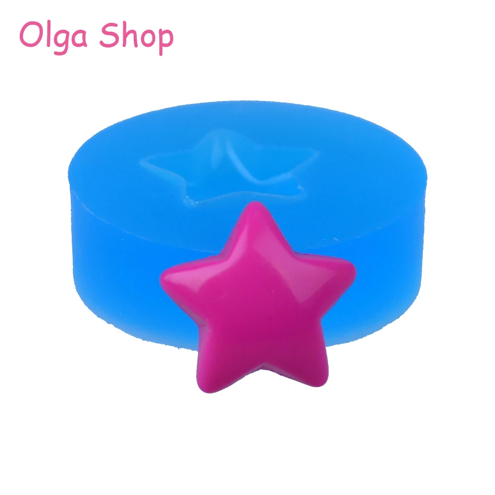 PYL621 16 1 мм звезда силиконовая форма кекс Топпер кукольный домик Конфеты Шоколад
