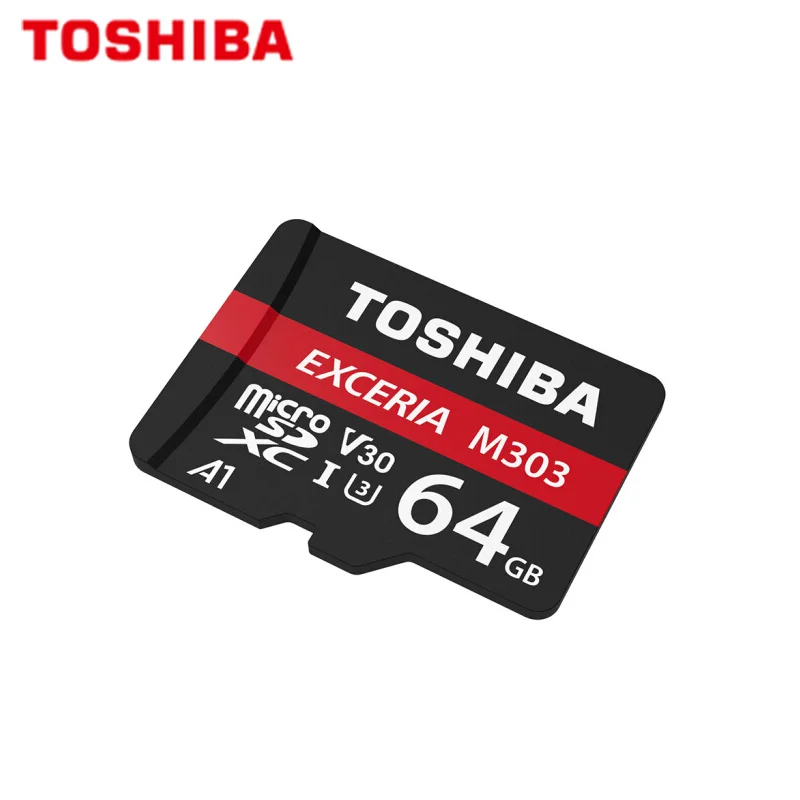 Micro SD карта TOSHIBA EXCERIA M303 128 Гб 64 SDXC памяти A1 U3 V30 класс 10 TF Поддержка официальное