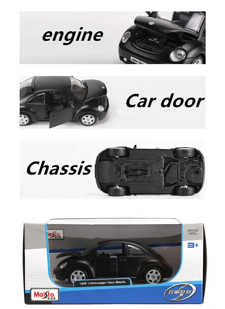 Maisto 1:24 Volkswagen-beetle классическая модель автомобиля из сплава украшение Коллекция игрушек инструменты подарок