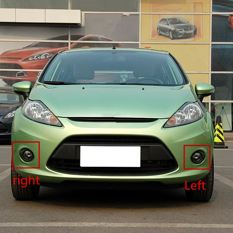 Гальваническая/черная противотуманная фара с передним Бампером для FORD Fiesta 09-12