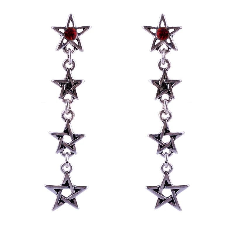 2017 новые женские Геометрические готические серьги гвоздики крутой Рок Панк