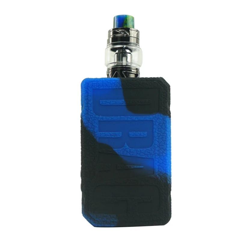 Black blue Текстурированный чехол для VOOPOO Drag 2 177W TC Box Mod, защитный силиконовый чехол-накладка для Drag 2 177 w - Цвет: Black blue