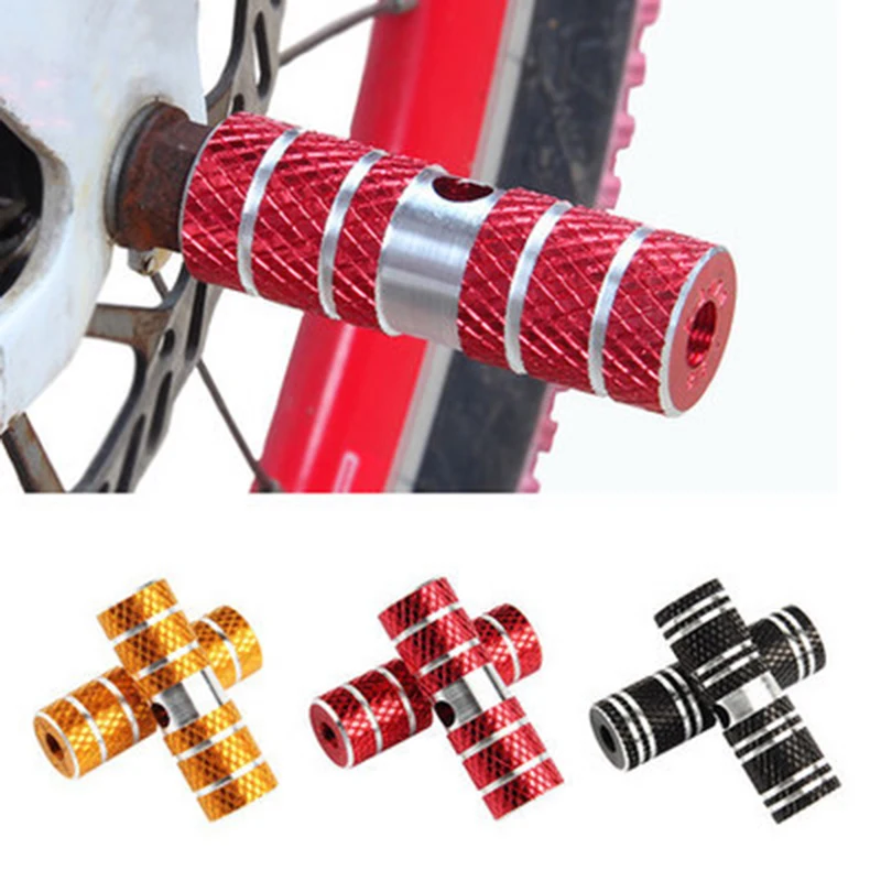 2 шт. педали для велосипеда оси алюминиевый сплав трюк ножная педаль BMX
