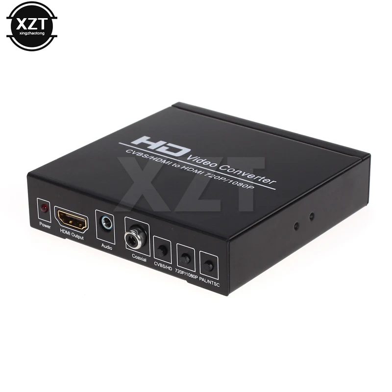 Композитный конвертер HDMI в SCART адаптер 720/1080P Аудио AV/CVBS AV сигнала HD приемник ТВ DVD