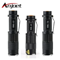 portable light mini zoom tactical flashlight led torch cree xm l2 waterproof light 18650 or 14500 tactical frame tail switch