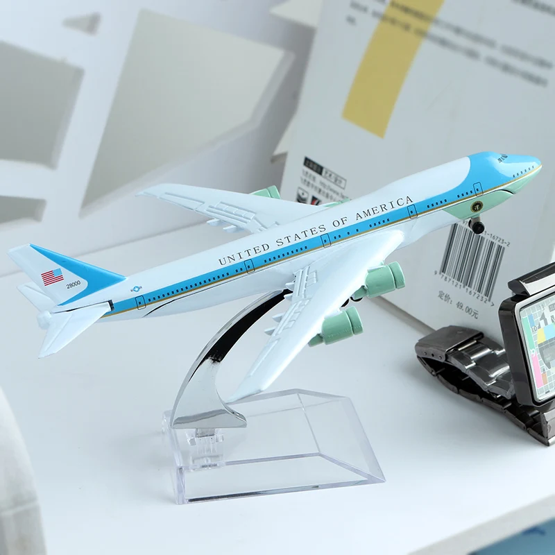 16 см 1:300 США авиалинии Боинг 747 200 Аэробус самолет модель Соединенных Штатов