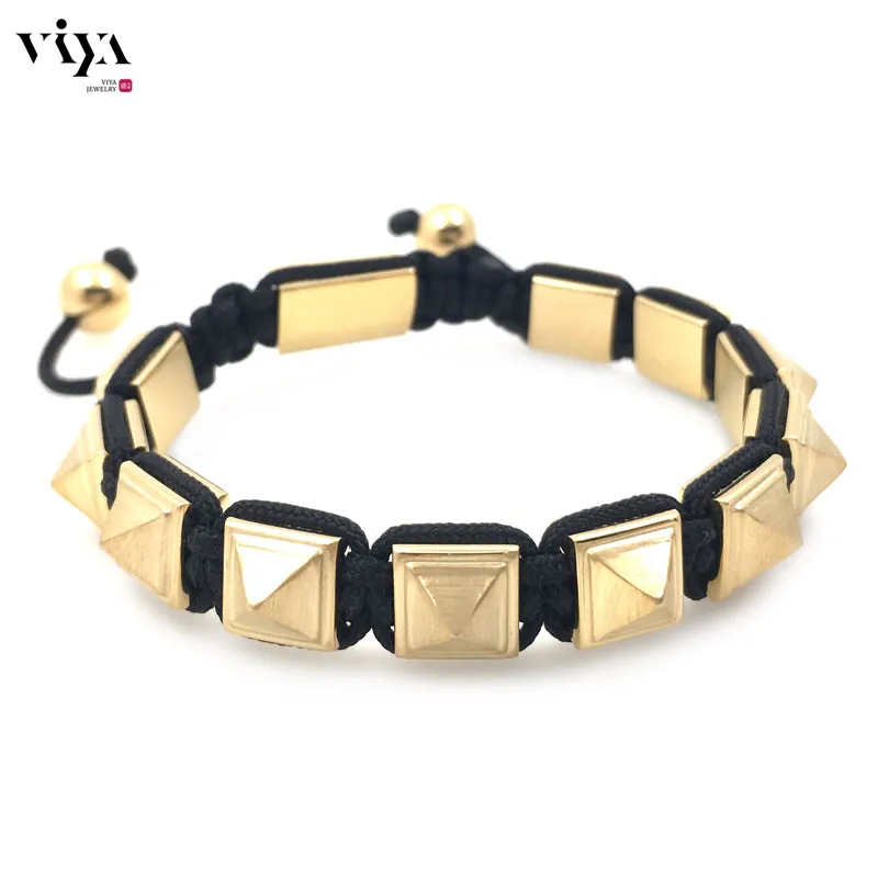 Мода заклепки браслеты для оптовая продажа ручной панк стиль весны красочными