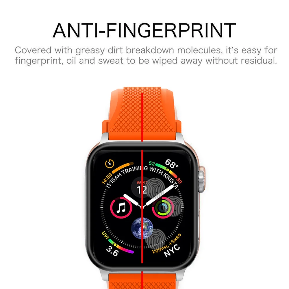 Для Apple Smart Watch 38 мм 40 3D изогнутая защитная пленка из закаленного стекла для iWatch