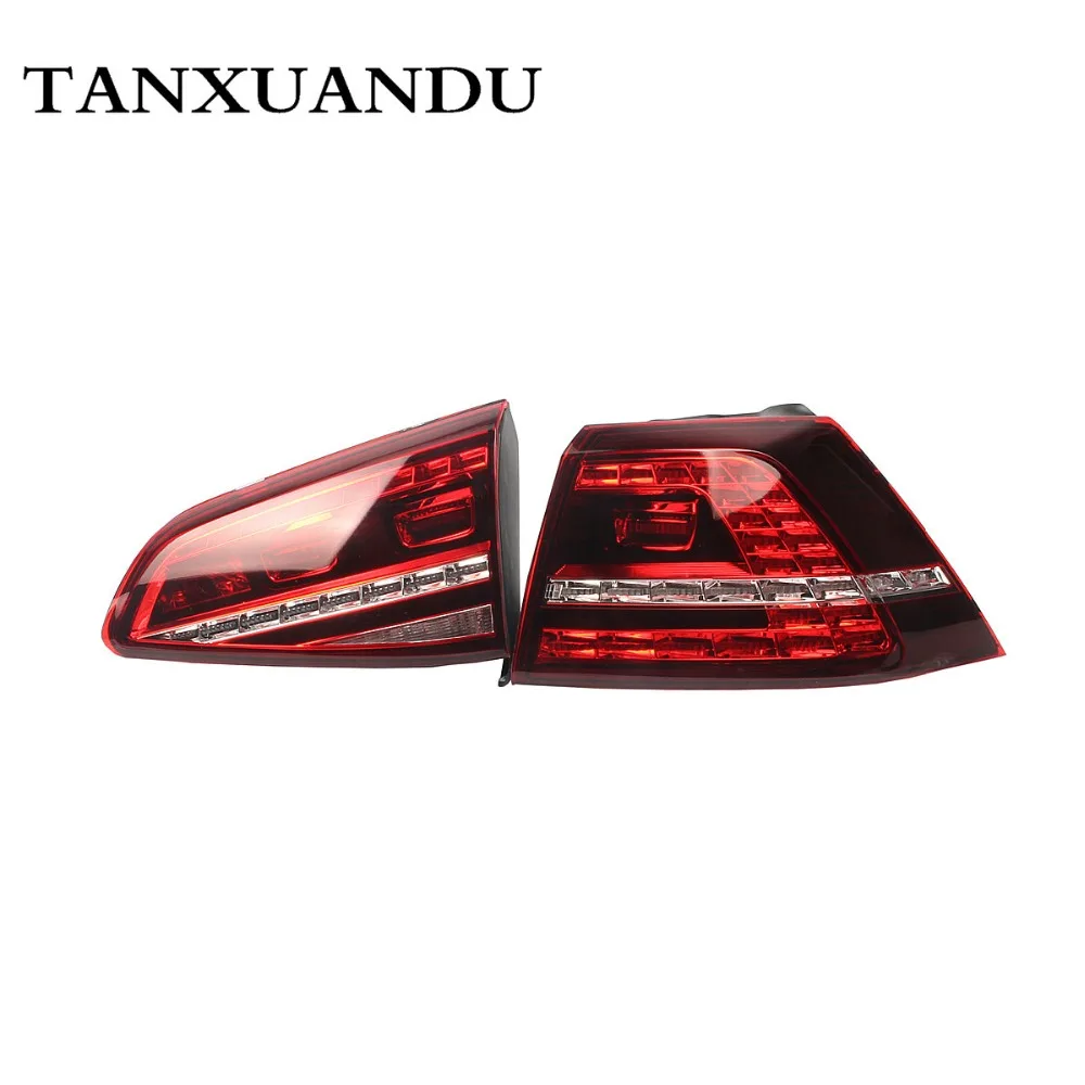 L & R Динамический светодиодный вспышка темно красный задний светильник лампа