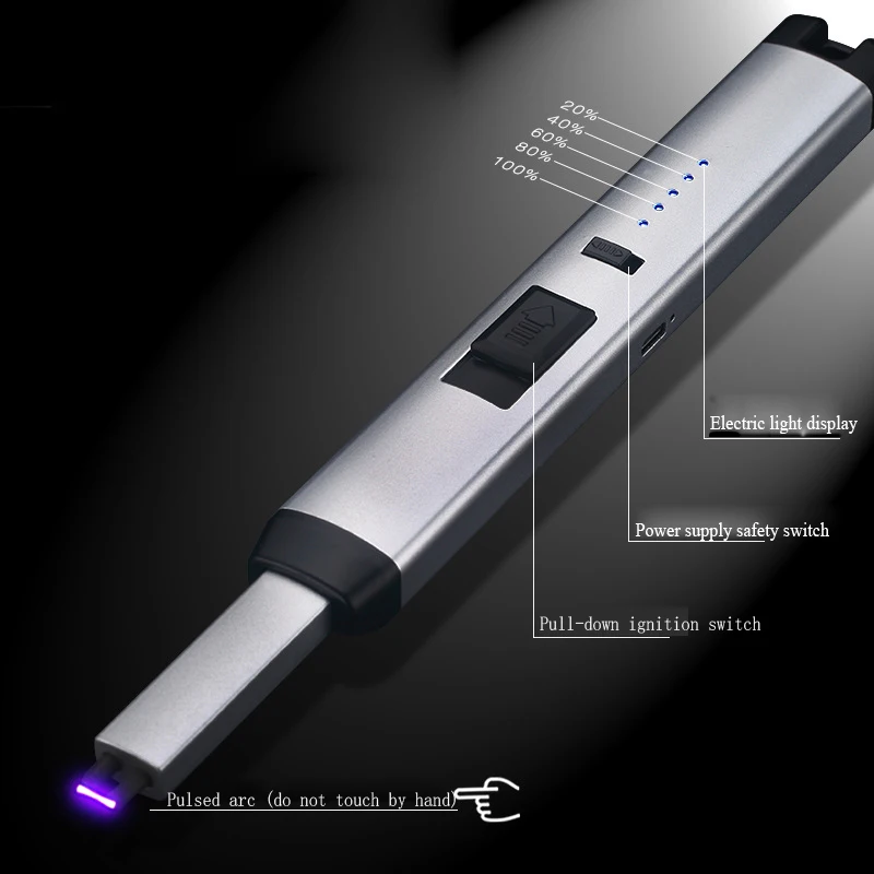USB импульсные дуговые кухонные зажигалки автоматический электронный огненный