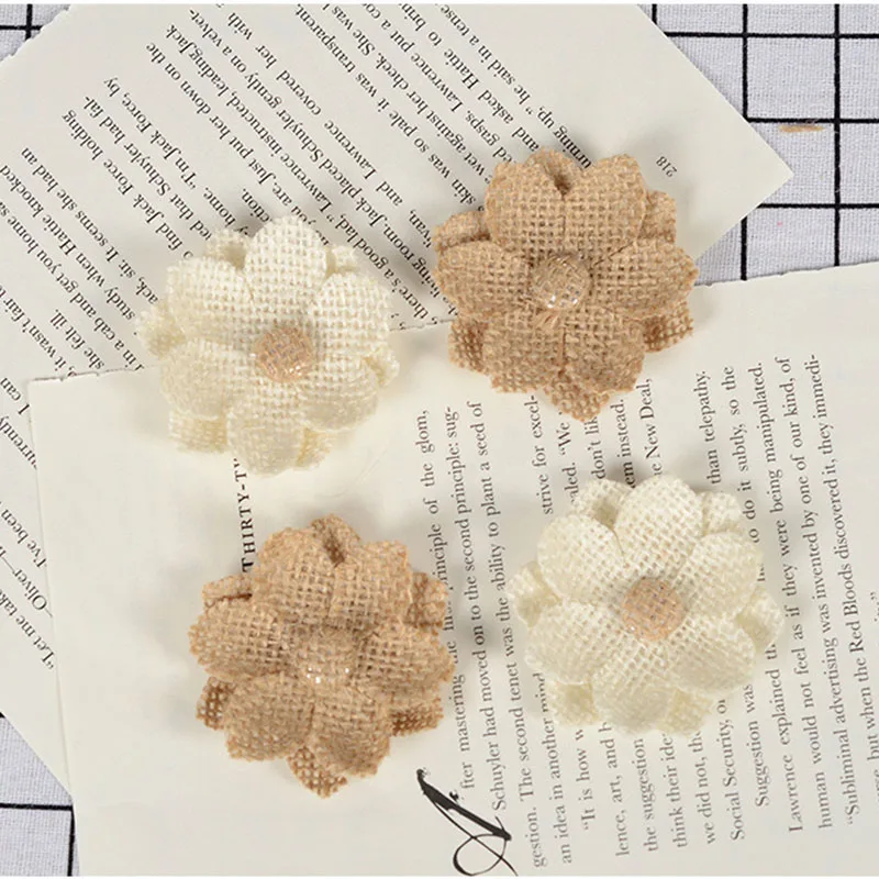 Свадебный букет из мешковины ручной работы 1 шт.|Украшения своими руками для